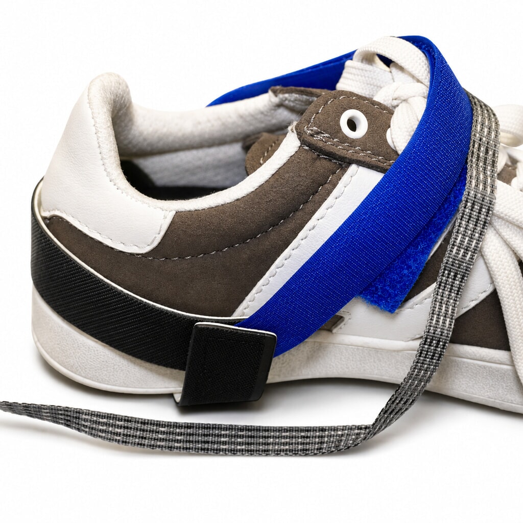 Erdungskabel mit Schuhschlaufe für REBOURNE® Bodenmatten, ESD-Ausführung Produktabbildung Nr. 2: Erdungskabel mit Schuhschlaufe für REBOURNE® Bodenmatten, ESD-Ausführung