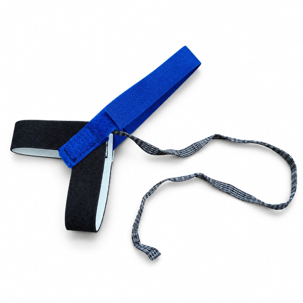 Erdungskabel mit Schuhschlaufe für REBOURNE® Bodenmatten, ESD-Ausführung Produktabbildung: Erdungskabel mit Schuhschlaufe für REBOURNE® Bodenmatten, ESD-Ausführung
