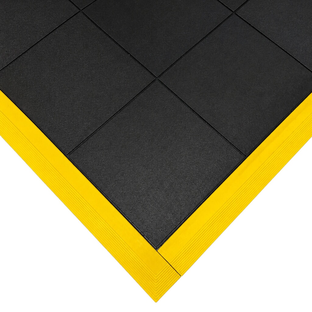 Produktabbildung Nr. 3: Sicherheits-Randleiste für REBOURNE® Anti-Ermüdungsmatte M-Serie, weiblich, gelb, BxL 50 mm x 910 mm