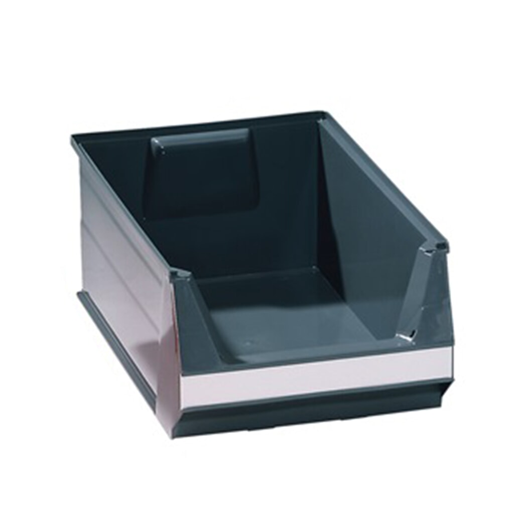 LOCKWEILER Sichtlagerkasten, PE-Regenerat grau, L160/140xB100xH75mm Produktabbildung Nr. 1: LOCKWEILER Sichtlagerkasten, PE-Regenerat grau, L160/140xB100xH75mm