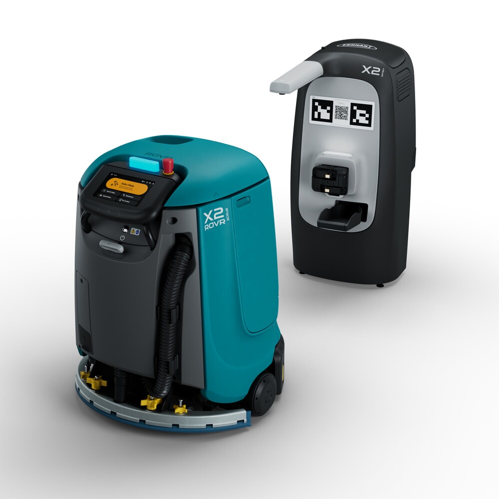 Produktabbildung Nr. 3: Tennant® Reinigungsroboter X2 ROVR SCRUB, kompakte Bauweise, mit KI-Unterstützung