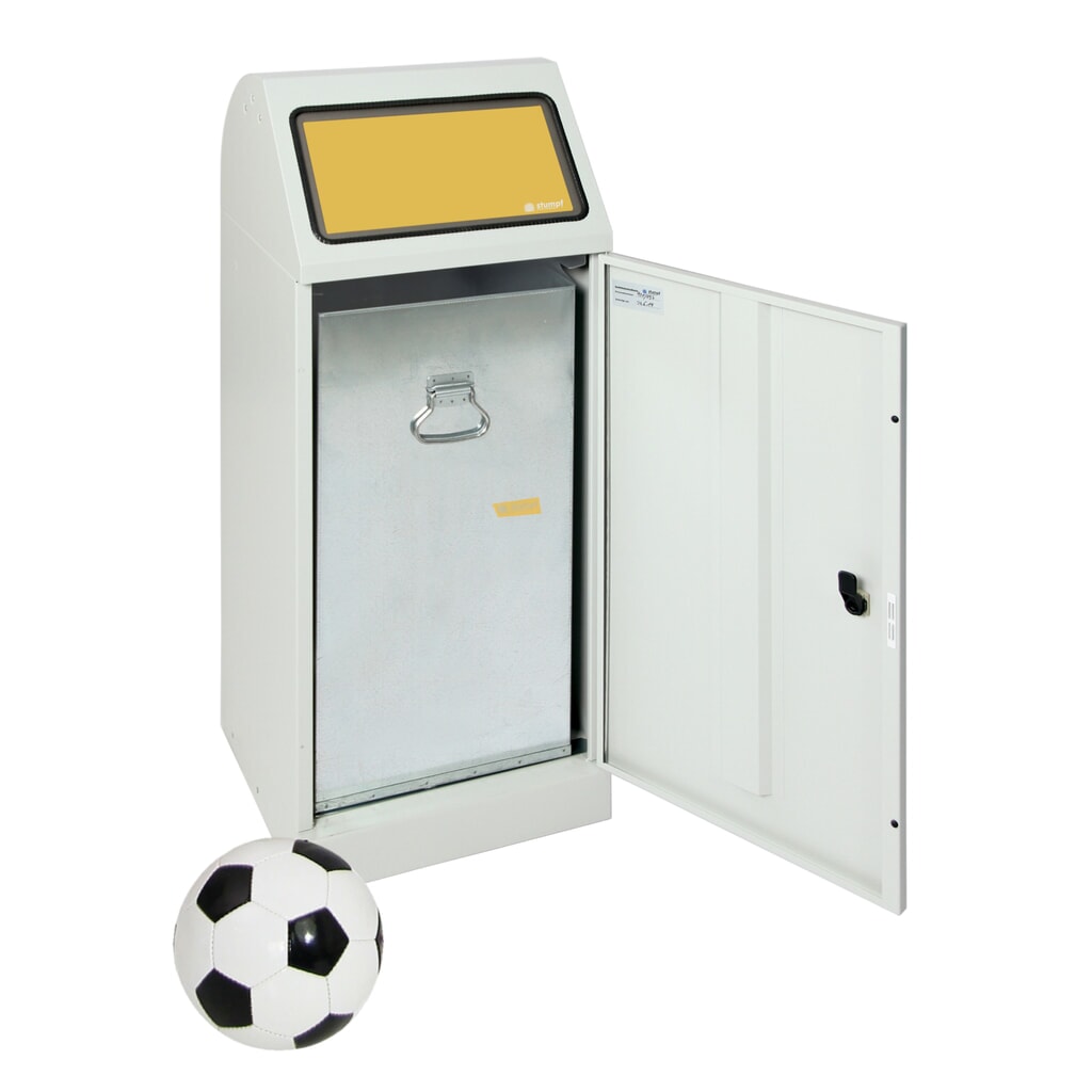 stumpf® Wertstoffsammler, 70 Liter, mit Flügeltür und Inneneinsatz Produktabbildung Nr. 3: stumpf® Wertstoffsammler, 70 Liter, mit Flügeltür und Inneneinsatz