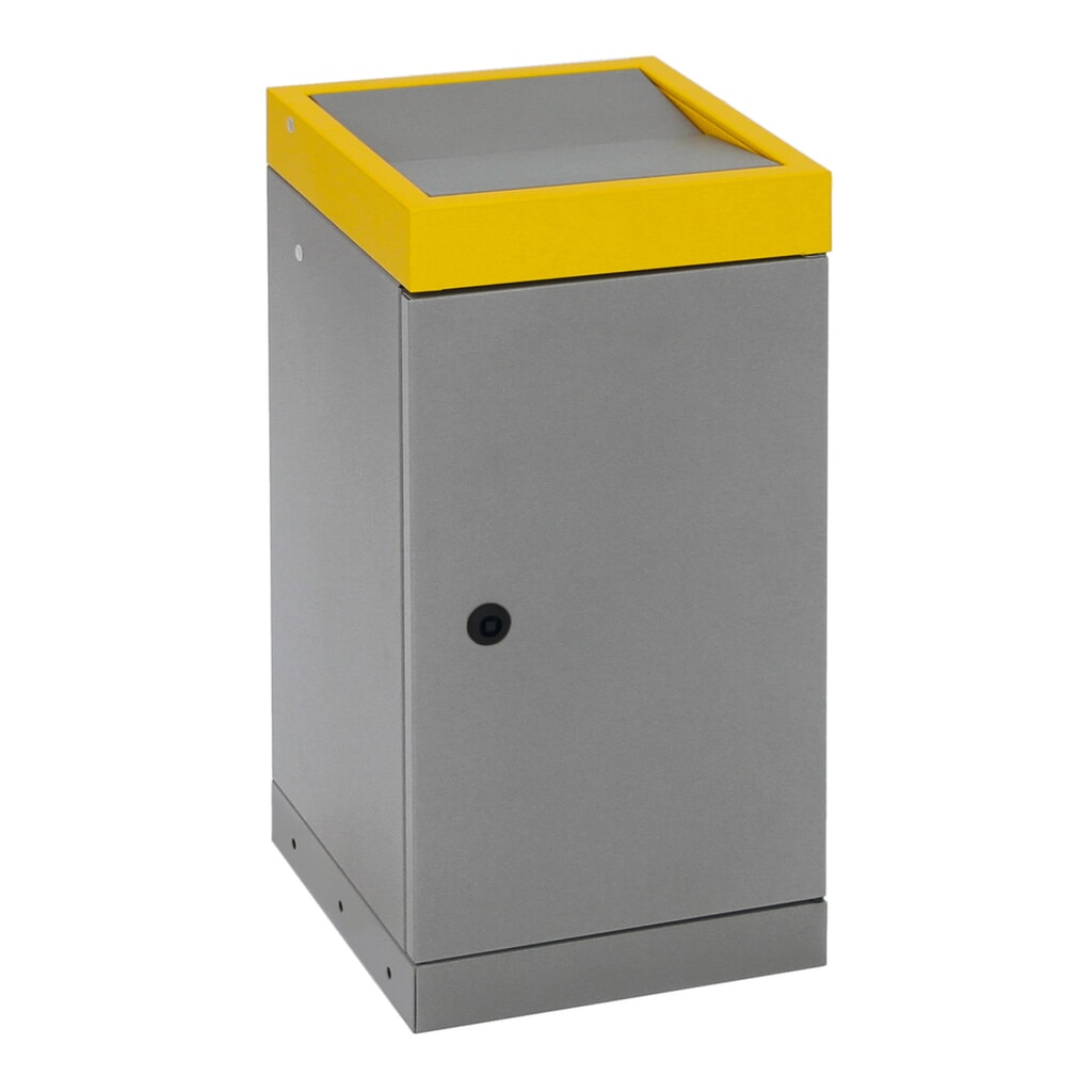 stumpf® Wertstoffsammler, 1x 30 Liter, Deckel gelb Produktabbildung Nr. 6: stumpf® Wertstoffsammler, 1x 30 Liter, Deckel gelb
