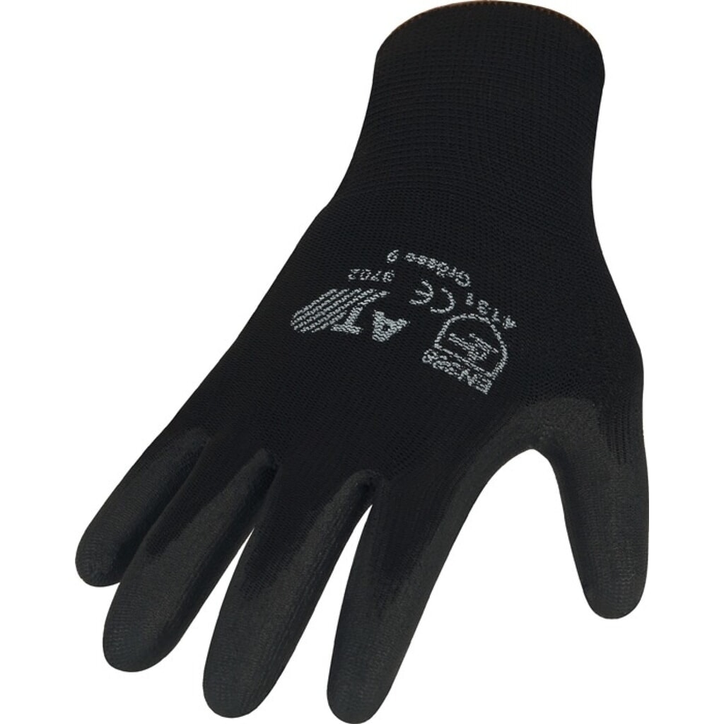 ASATEX Handschuhe, schwarz, EN 388 PSA-Kategorie II