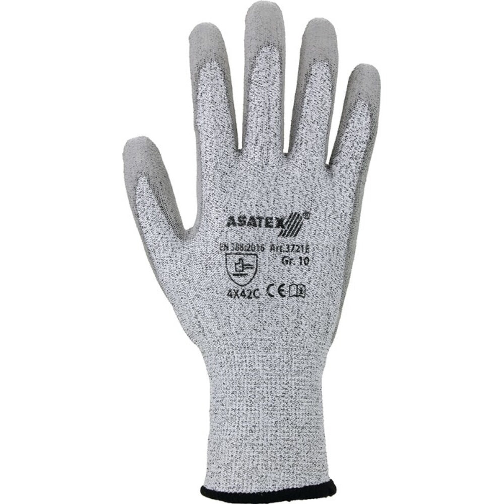 Produktabbildung: ASATEX Schnittschutzhandschuhe Gr.9 grau/grau