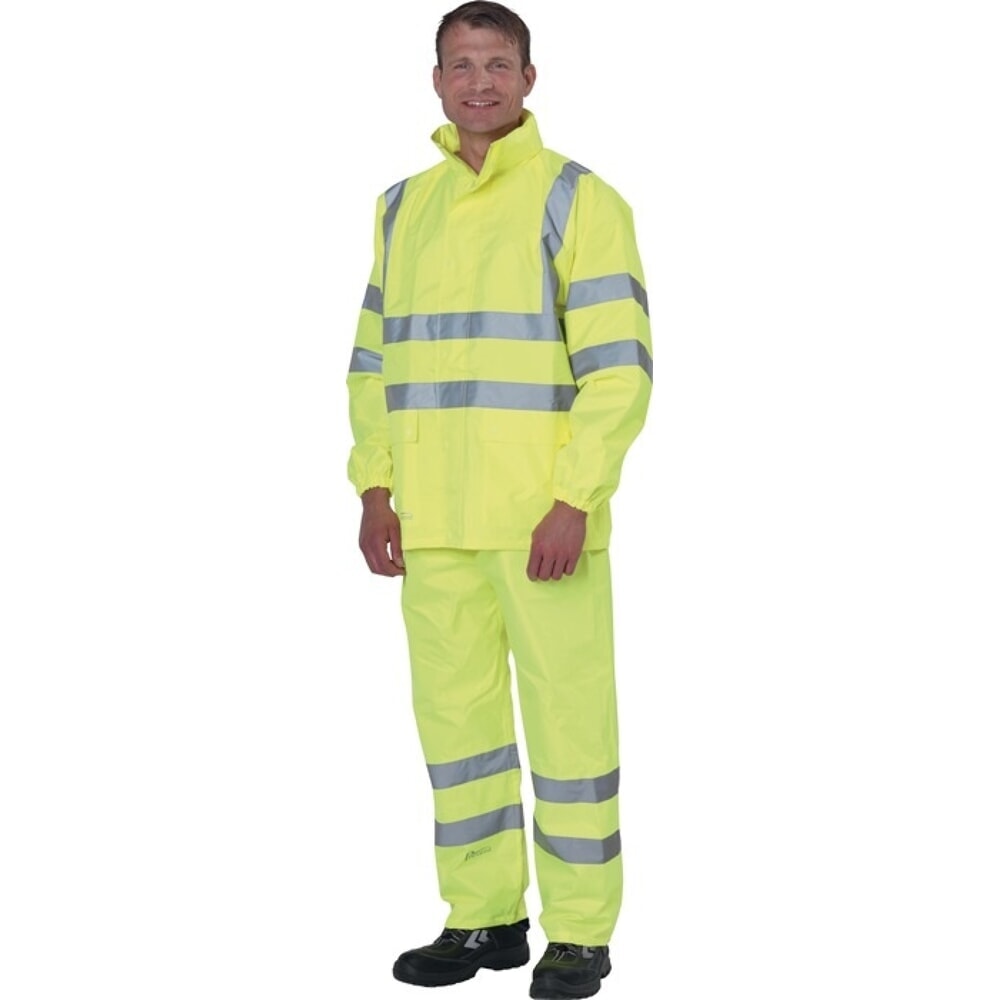 Produktabbildung: PREVENT Warnschutz-Regenjacke Gr.XL gelb PREVENT