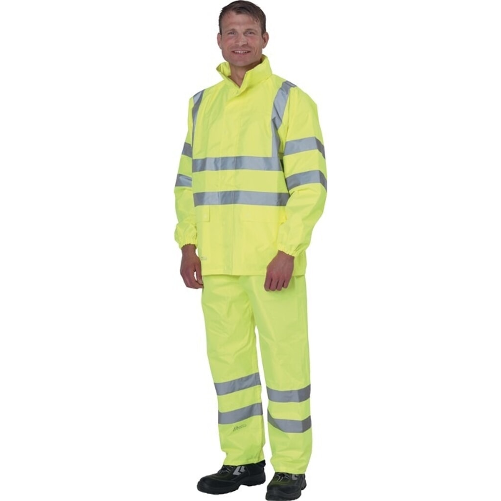 Produktabbildung: PREVENT Warnschutz-Regenjacke Gr.XL gelb PREVENT