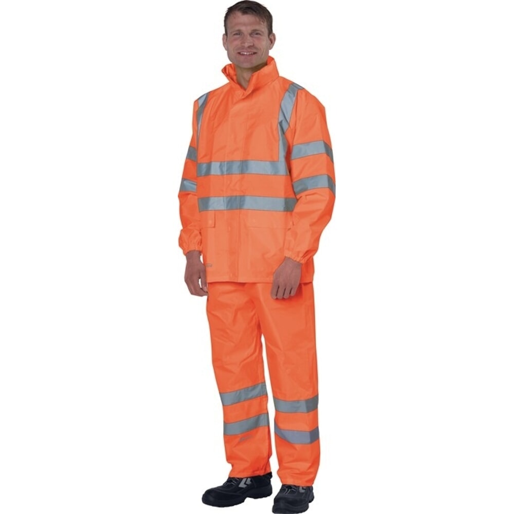 Produktabbildung: PREVENT Warnschutzregenhose Gr.XL orange PREVENT