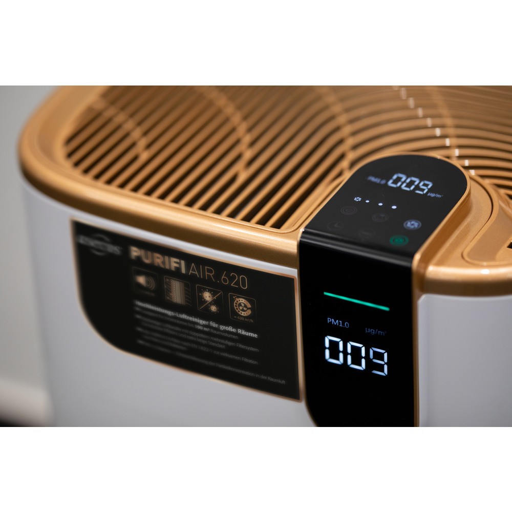 Produktabbildung Nr. 3: asecos® Luftreiniger PURIFIAIR.620, mit HEPA-Filter H14 gegen u. a. Corona-Viren