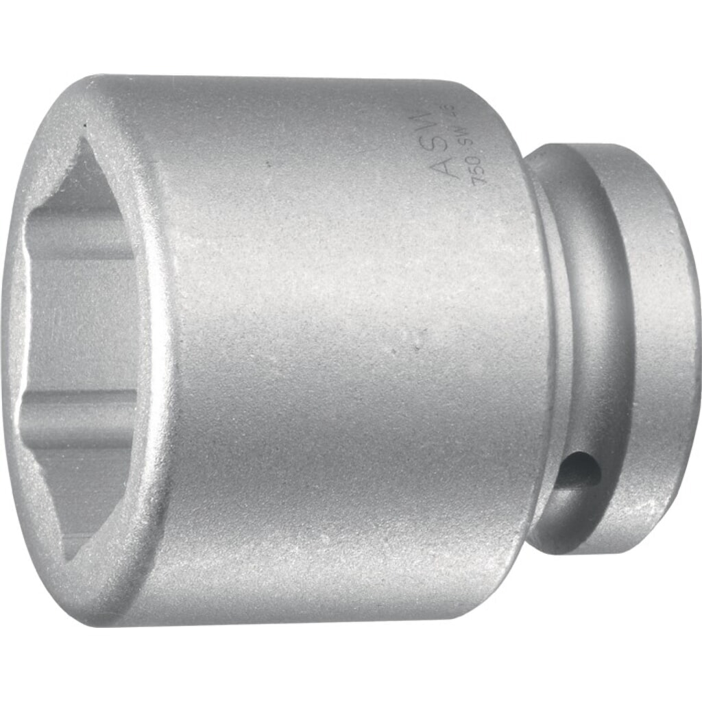 ASW Kraftschraubersteckschlüsseleinsatz 750 1 Zoll 6KT SW 24mm L.58mm Produktabbildung: ASW Kraftschraubersteckschlüsseleinsatz 750 1 Zoll 6KT SW 24mm L.58mm