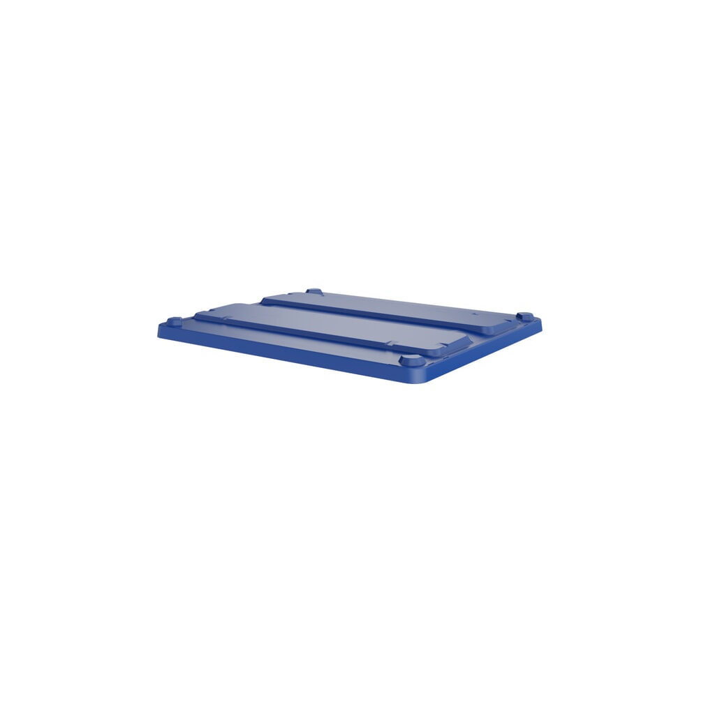 DOLAV Auflagedeckel für Palettenbox, für Tiefe 1000 mm, blau Produktabbildung: DOLAV Auflagedeckel für Palettenbox, für Tiefe 1000 mm, blau