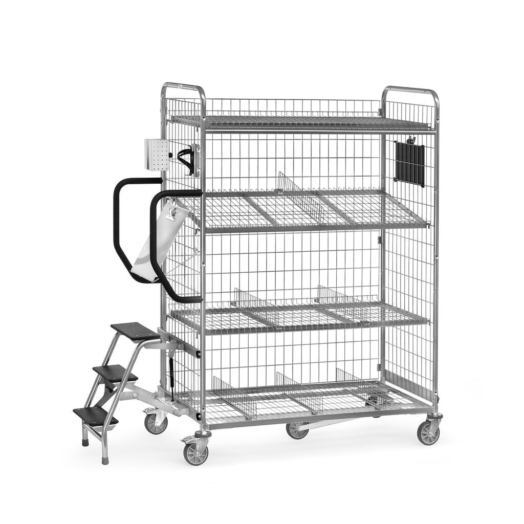 Produktabbildung Nr. 3: fetra® Kommissionierwagen, HxBxT 1.225 x 690 x 1.091 mm, TK 300 kg
