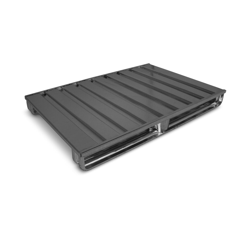 B-Ware HESON® Stahlblech-Flachpalette, feuerverzinkt, LxB 1.000 x 800 mm Produktabbildung: B-Ware HESON® Stahlblech-Flachpalette, feuerverzinkt, LxB 1.000 x 800 mm