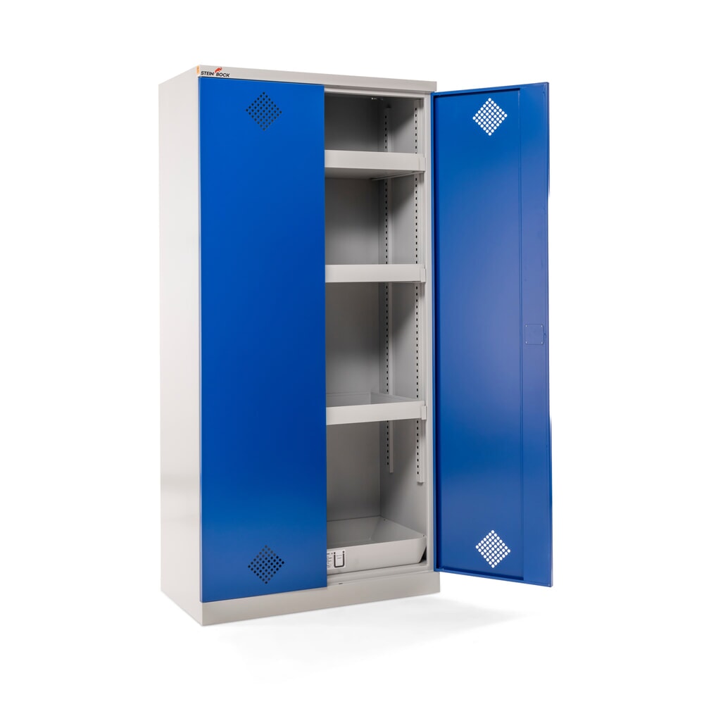 Produktabbildung Nr. 9: Steinbock® Chemikalienschrank, 4 Bodenauffangwannen nach StawaR, HxBxT 1.950 x 950 x 500 mm