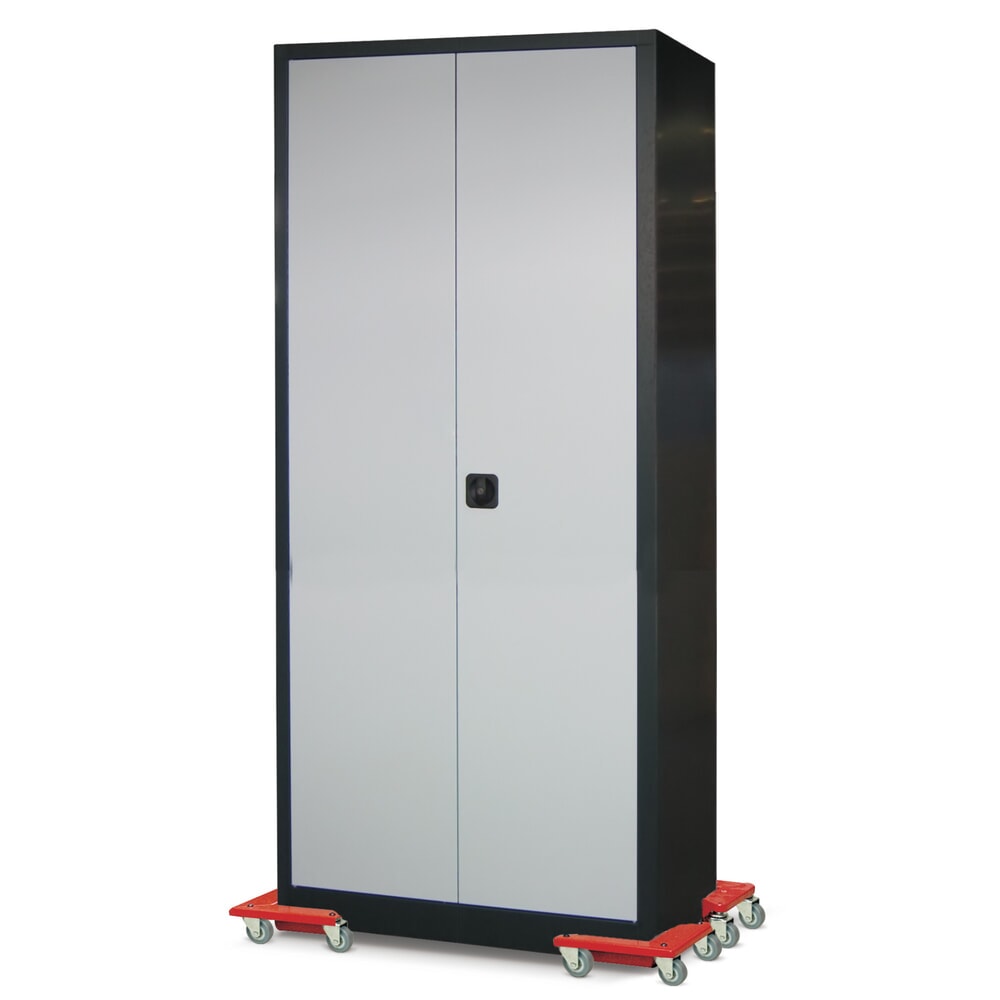 Produktabbildung Nr. 3: Transportroller mit Vollgummi-Lenkrollen, Stahlblech, TK 150 kg, für Lasten ohne Beine, 4 Stk/VE