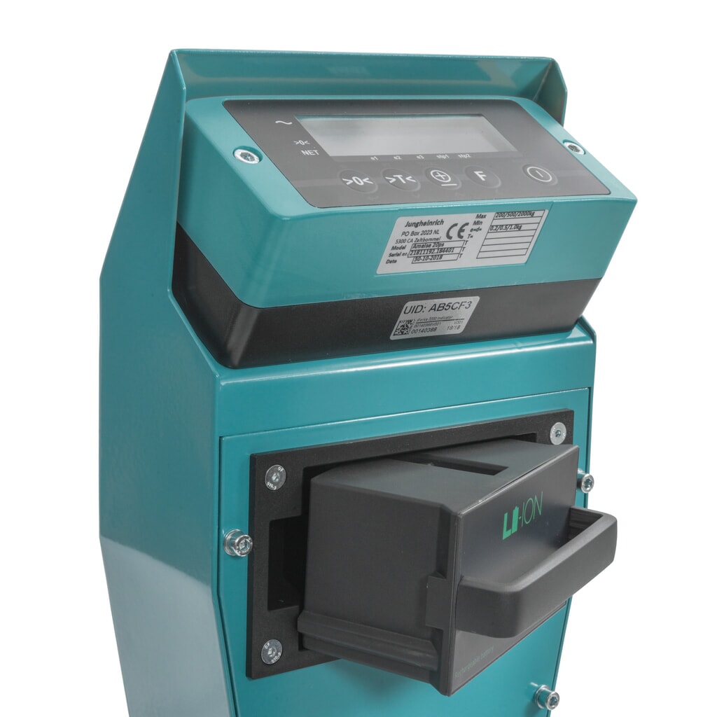 Hubwagen mit Waage Ameise® PTM 2.0 Scale +, mit Präzisionswaage, Tragfähigkeit 2.000 kg Produktabbildung Nr. 4: Hubwagen mit Waage Ameise® PTM 2.0 Scale +, mit Präzisionswaage, Tragfähigkeit 2.000 kg
