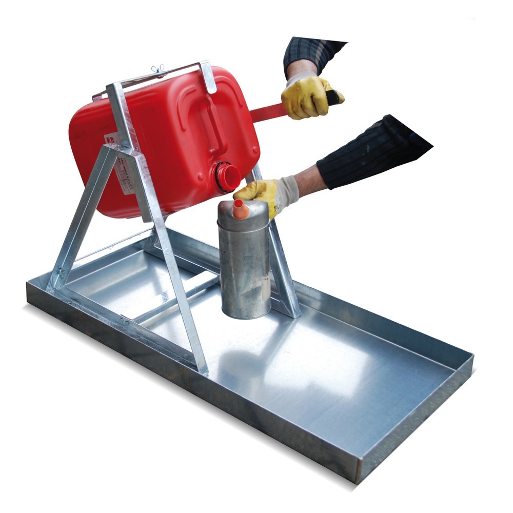 Produktabbildung: Bauer® Abfüllbock inkl. Kippstange, für 20-/25-Liter-Gebinde, verzinkt