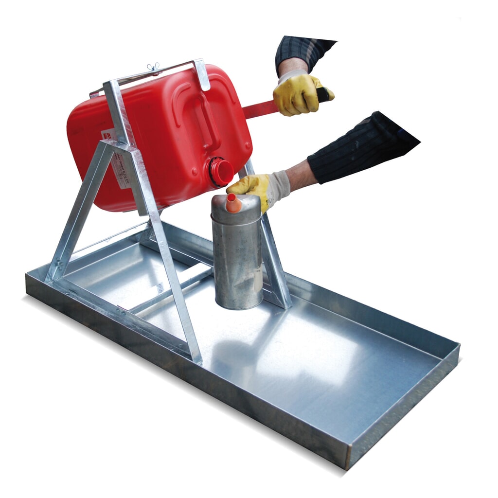 Produktabbildung: Bauer® Abfüllbock inkl. Kippstange, für 20-/25-Liter-Gebinde, verzinkt