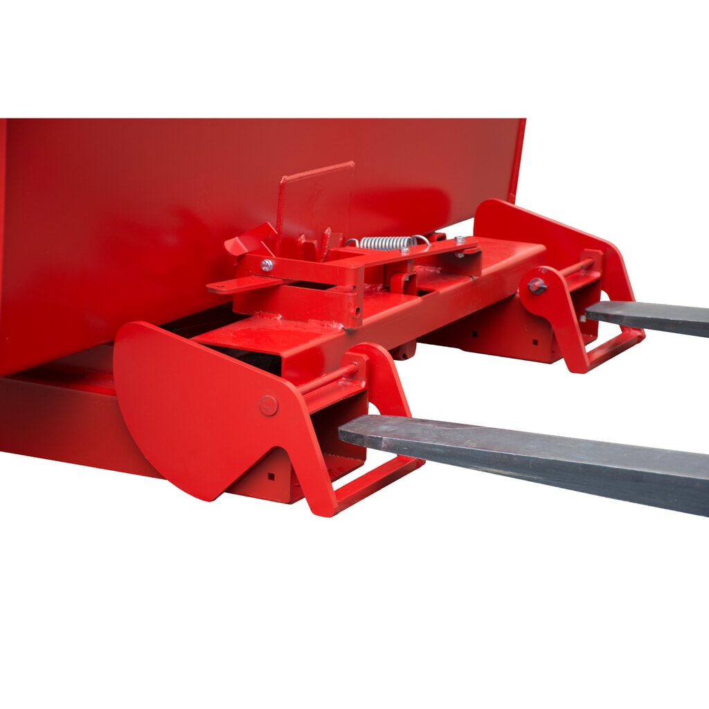 Produktabbildung Nr. 10: Bauer® Kippbehälter mit automatischer Abrollmechanik, TK 1.000 kg, lackiert, Volumen 0,6 m³, RAL 3000 feuerrot