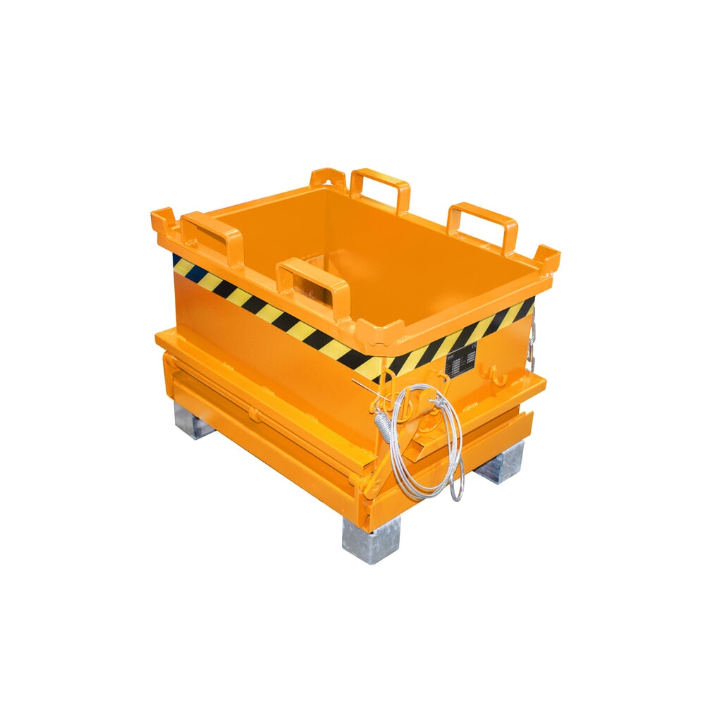 Produktabbildung Nr. 1: Bauer® Mini-Sammelbehälter, Volumen 0,13 m³, RAL 2000 gelborange
