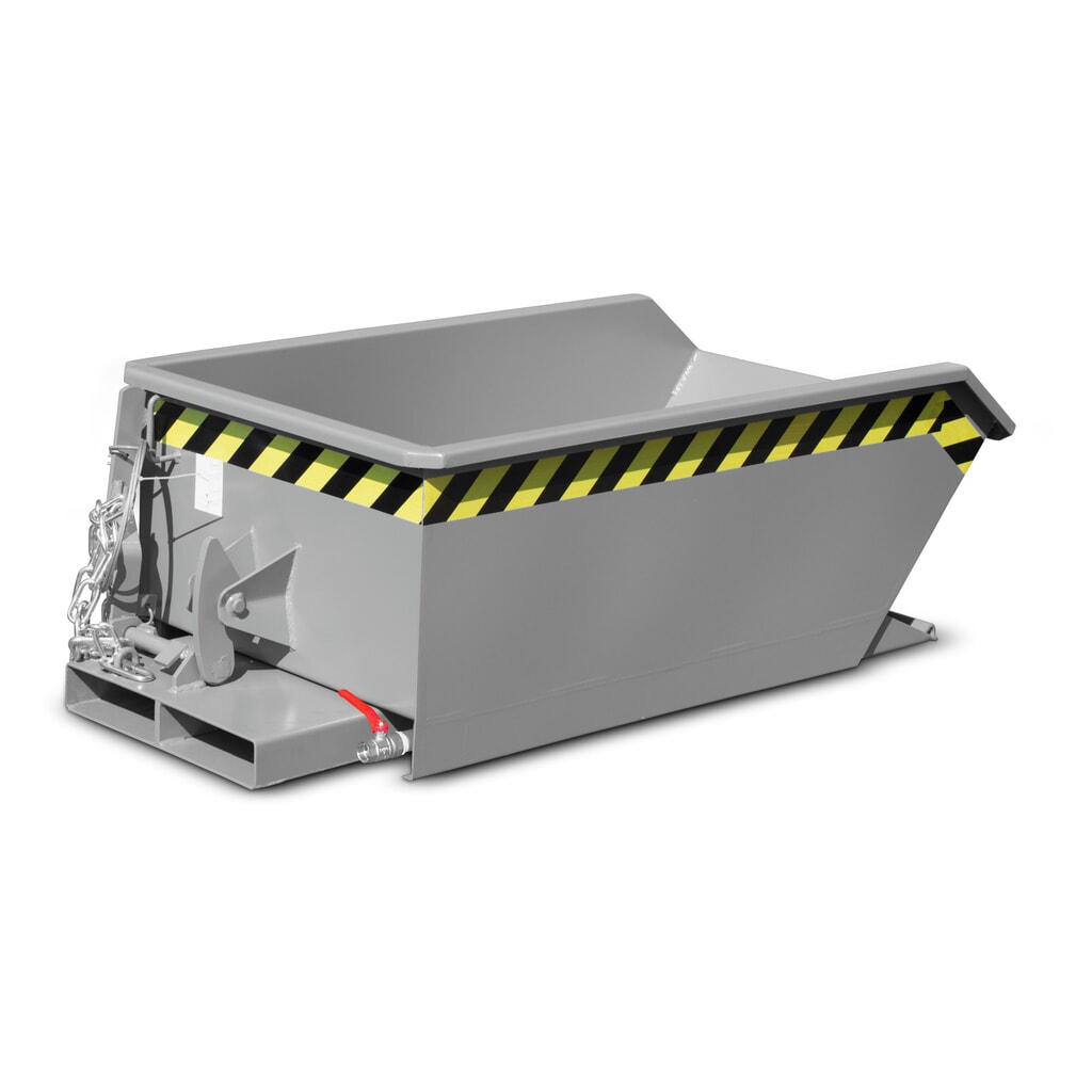 Produktabbildung Nr. 5: Bauer® Mini-Spänebehälter, extrem niedrige Bauhöhe, lackiert, Volumen 0,46 m³, RAL 5012 lichtblau