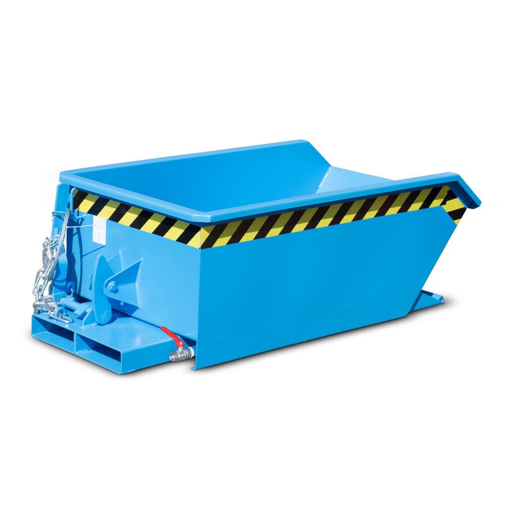 Bauer® Mini-Spänebehälter, extrem niedrige Bauhöhe, lackiert, Volumen 0,27 m³, RAL 7005 mausgrau Produktabbildung Nr. 6: Bauer® Mini-Spänebehälter, extrem niedrige Bauhöhe, lackiert, Volumen 0,27 m³, RAL 7005 mausgrau