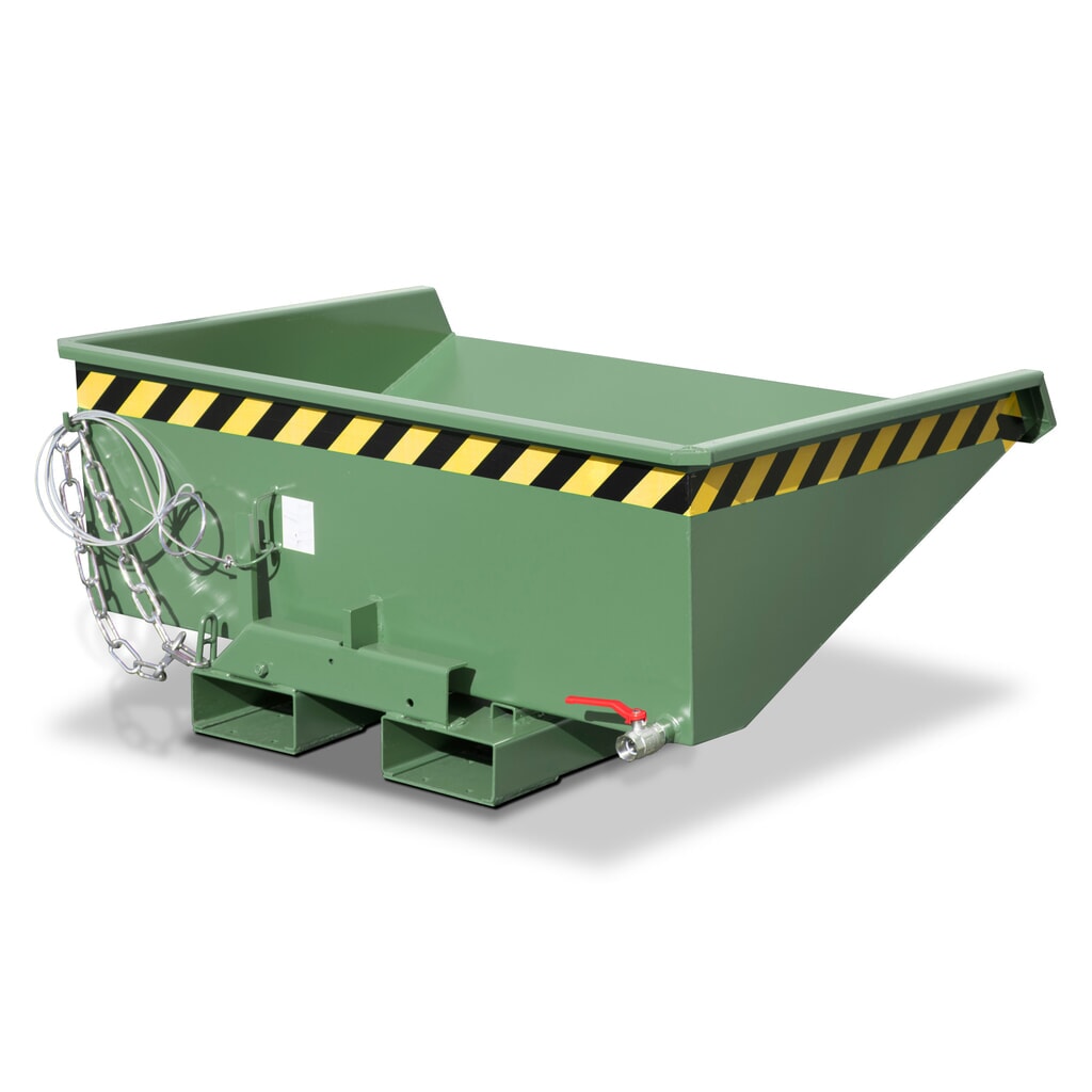 Bauer® Mini-Spänebehälter mit Abrollmechanik, niedrige Bauhöhe, lackiert, Volumen 0,15 m³, RAL 5012 lichtblau Produktabbildung Nr. 4: Bauer® Mini-Spänebehälter mit Abrollmechanik, niedrige Bauhöhe, lackiert, Volumen 0,15 m³, RAL 5012 lichtblau