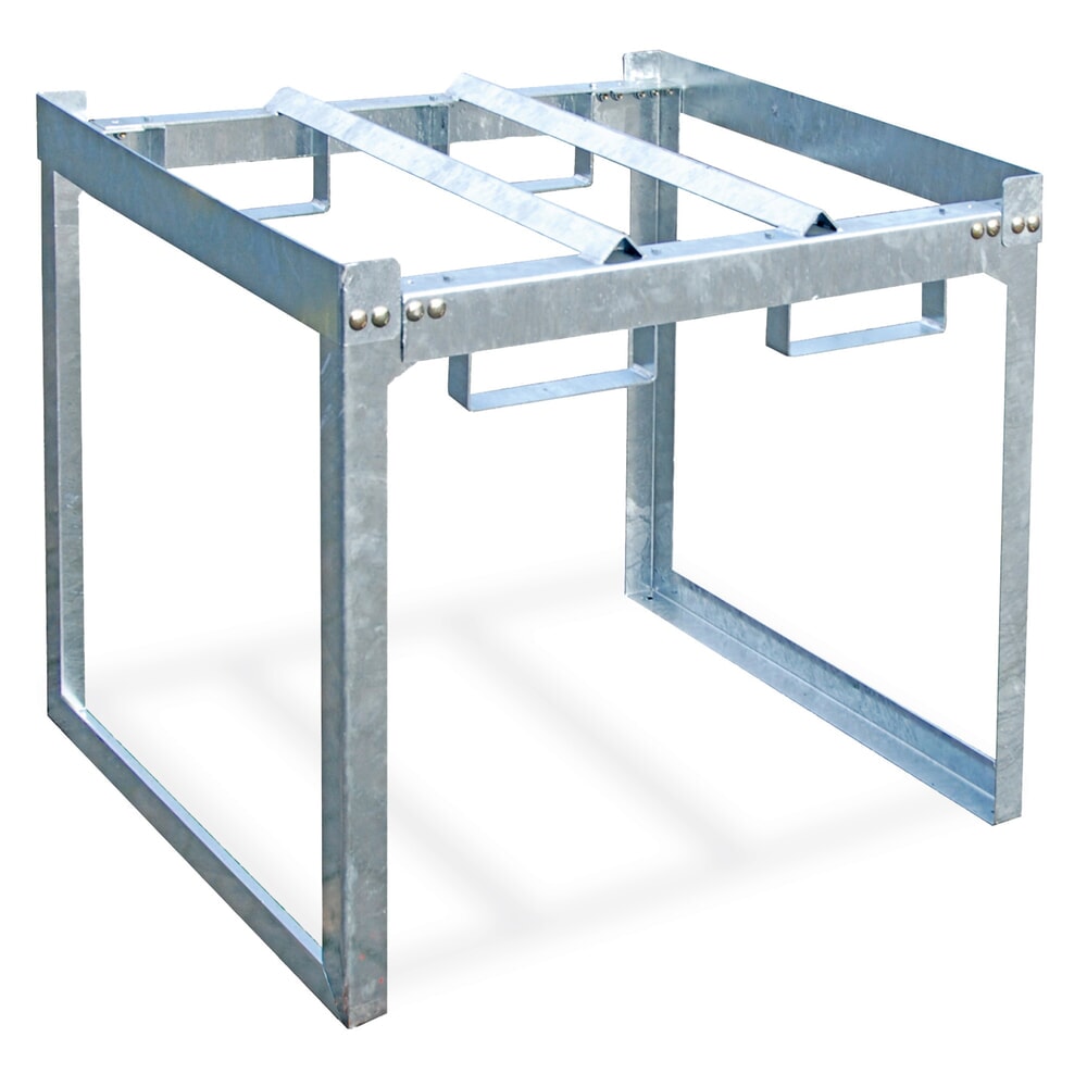 Produktabbildung: Bauer® Modulares Fassregal-System, HxBxT 780 x 910 x 790 mm, für 1 Fass à 200 l