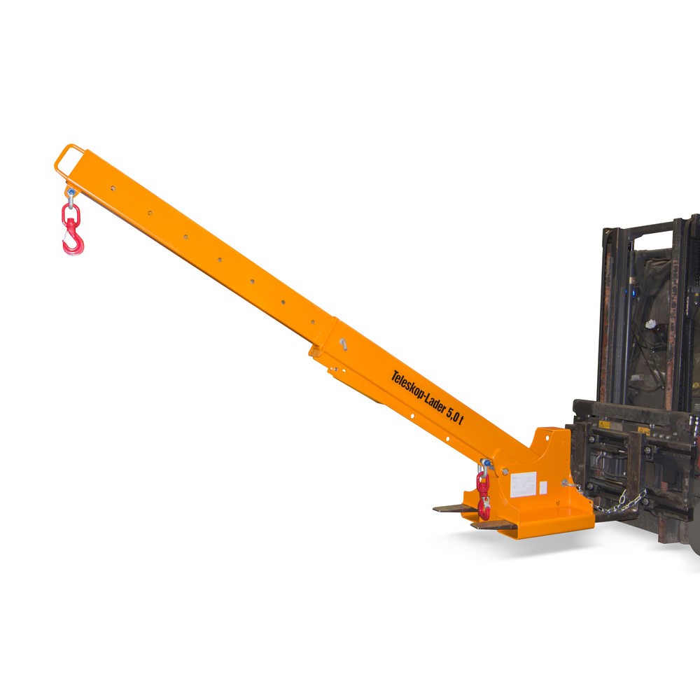 Produktabbildung: Bauer® Kranarm Modell 1, Reichweite bis 3.690 mm, TK bis 2.500 kg, gelborange