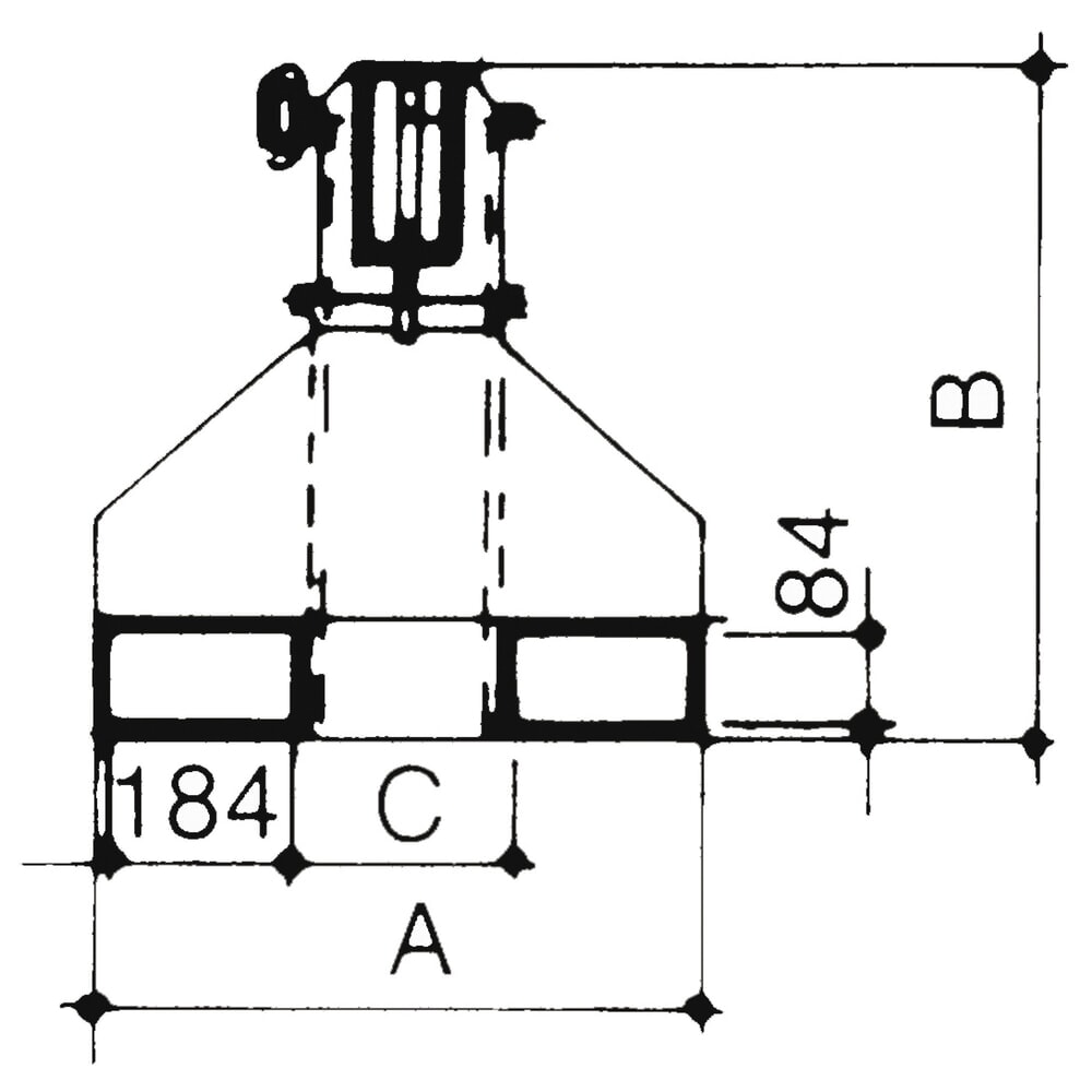 Produktabbildung Nr. 2: Bauer® Kranarm Modell 2, Reichweite bis 3.655 mm, TK bis 2.500 kg, gelborange