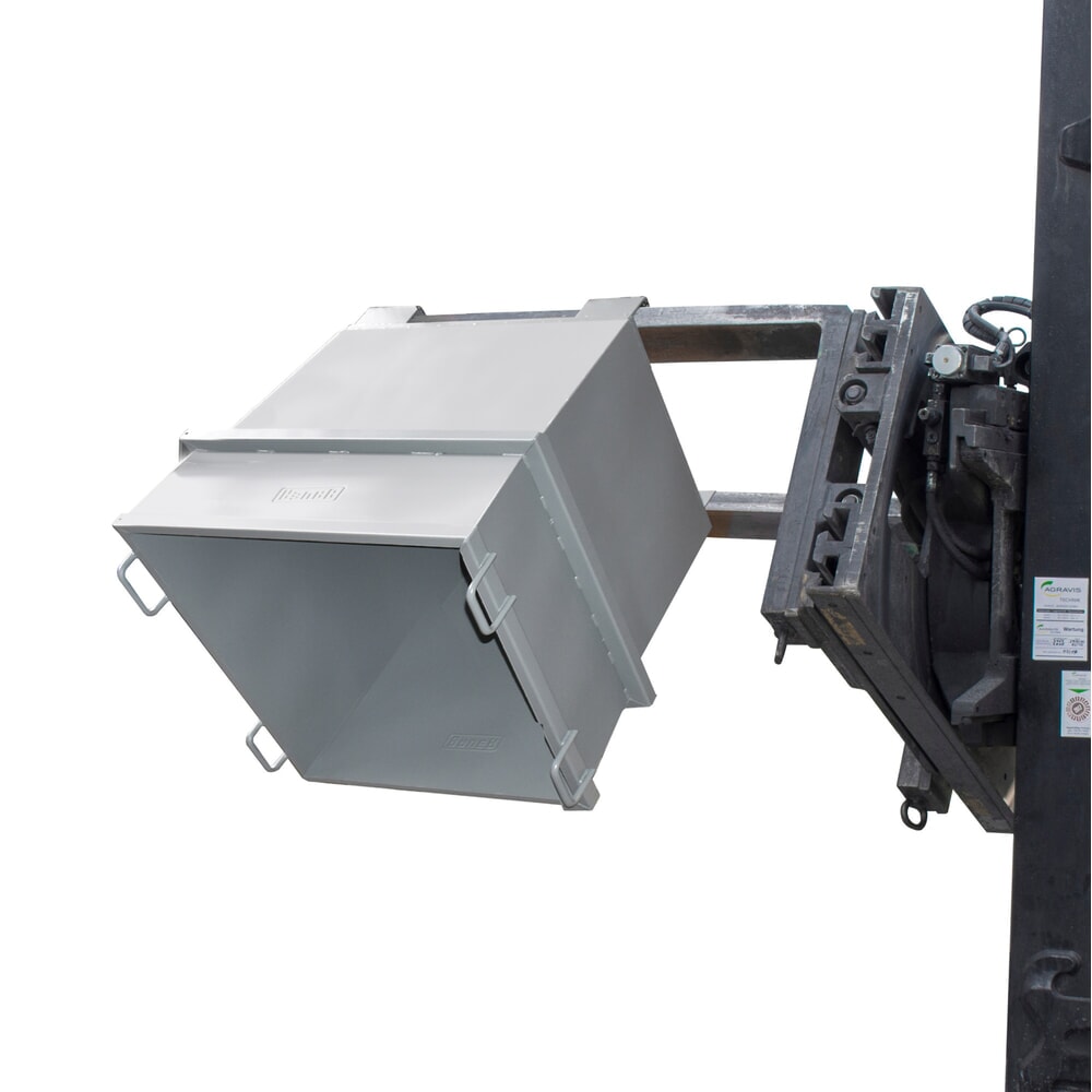 Produktabbildung Nr. 2: Bauer® Universal-Container Typ UC, Volumen 1 m³, RAL 7005 mausgrau