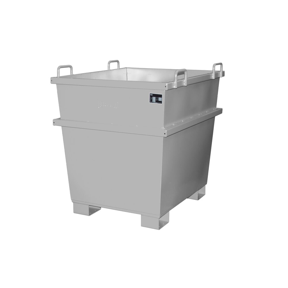 Produktabbildung: Bauer® Universal-Container Typ UC, Volumen 1 m³, RAL 7005 mausgrau