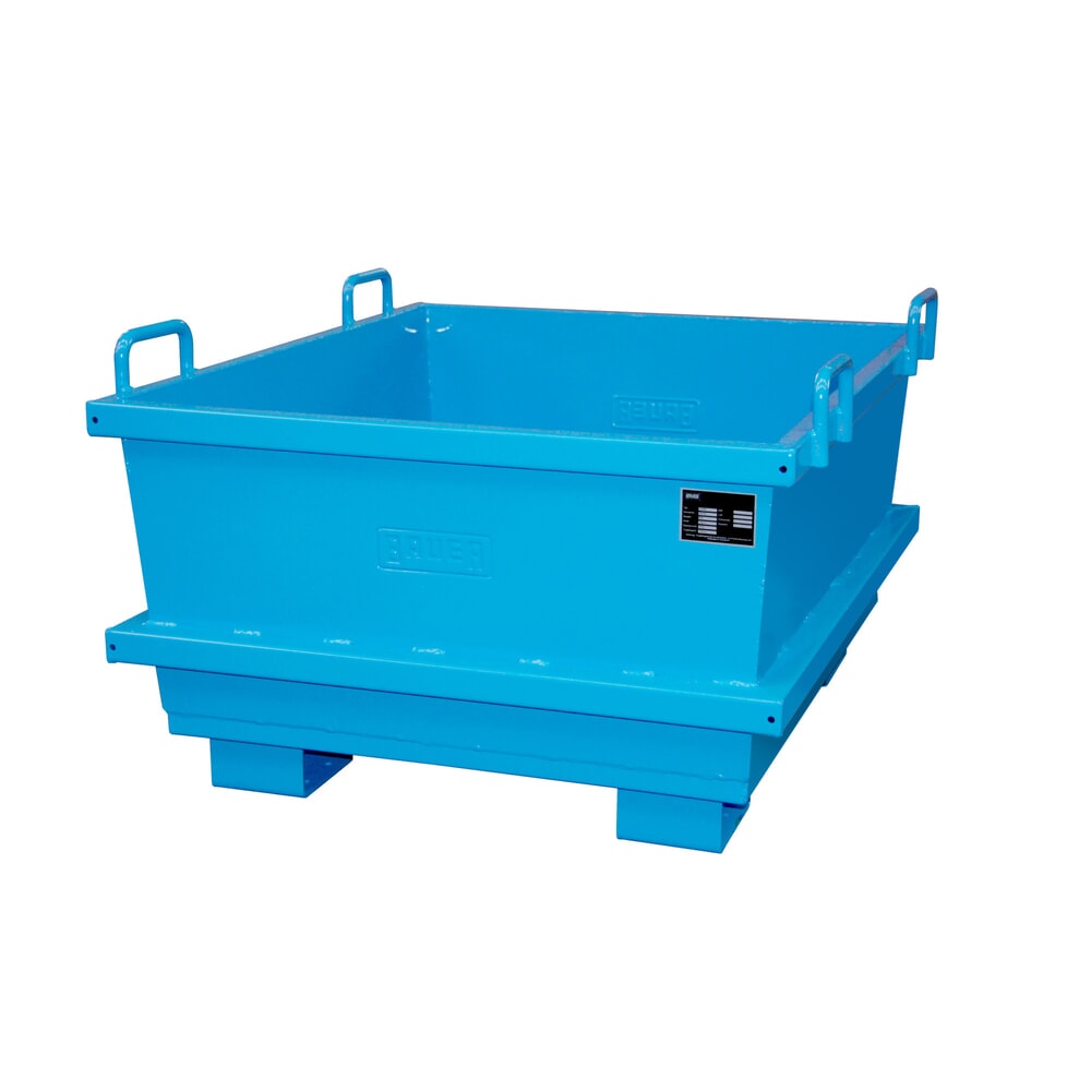 Produktabbildung: Bauer® Universal-Container Typ UC, Volumen 0,5 m³, RAL 5012 lichtblau