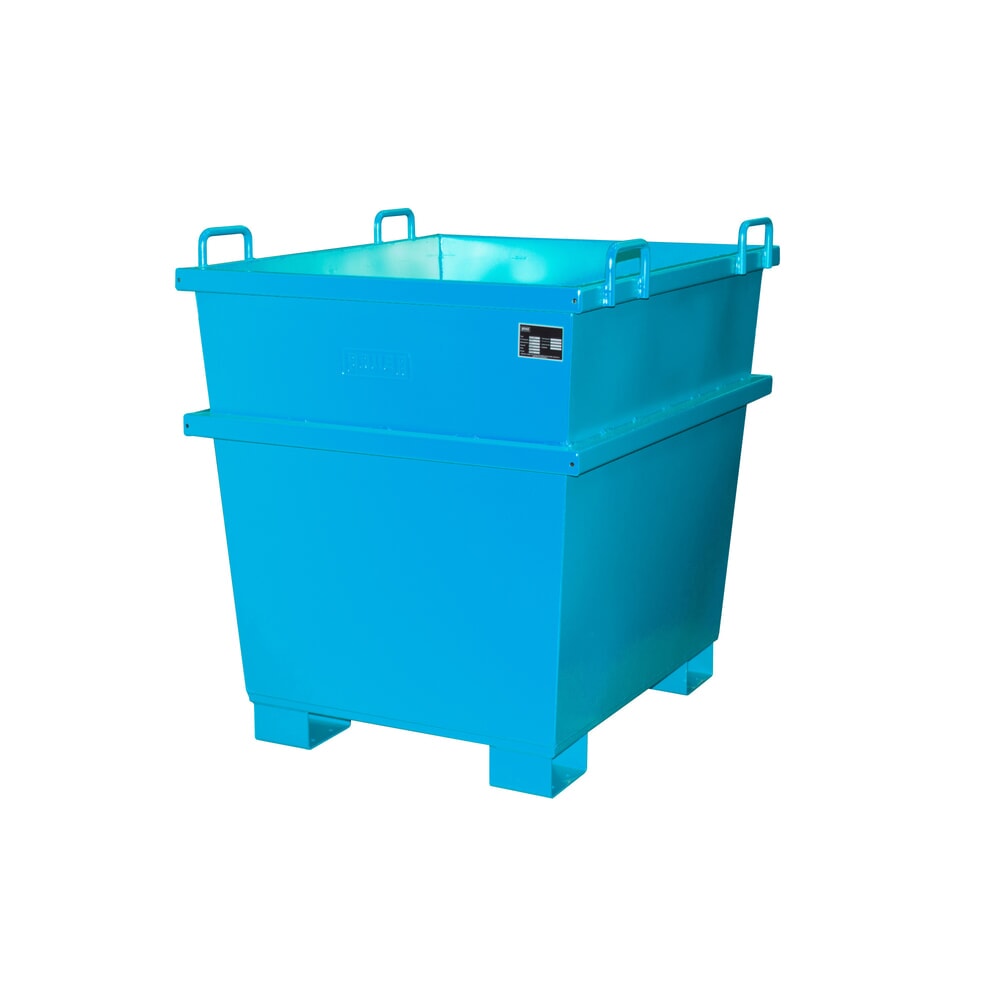 Produktabbildung: Bauer® Universal-Container Typ UC, Volumen 1 m³, RAL 5012 lichtblau