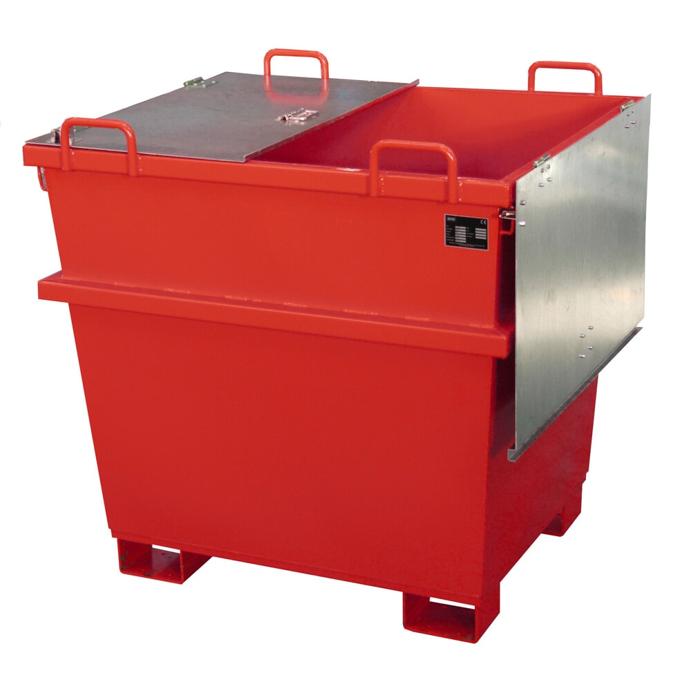 Produktabbildung Nr. 3: Bauer® Universal-Container Typ UC, Volumen 1 m³, RAL 3000 feuerrot