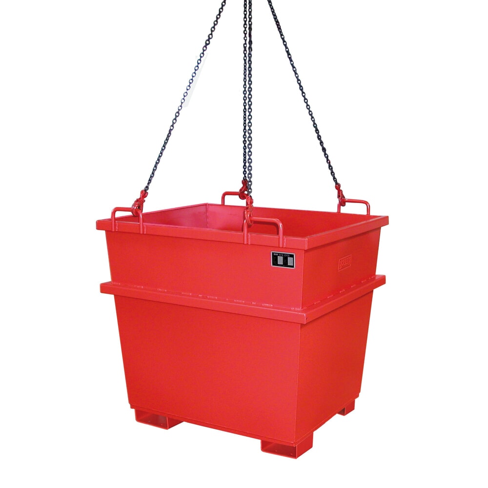 Produktabbildung Nr. 4: Bauer® Universal-Container Typ UC, Volumen 1 m³, RAL 3000 feuerrot