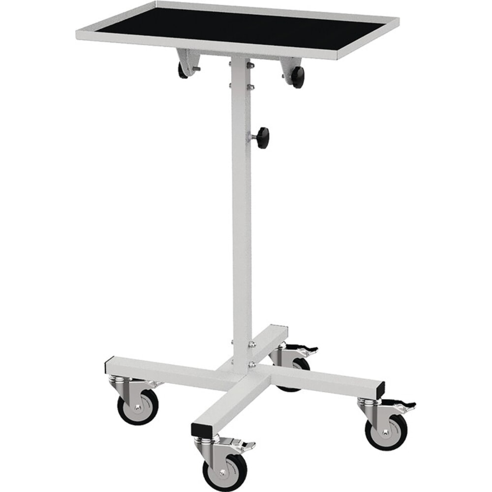 Produktabbildung: BEDRUNKA+HIRTH Materialständer, verstellbare Höhe 994-1344 mm, Ladefl.-L410xB610mm, Ablage neigbar bis 30 °, lichtgrau, RAL 7035