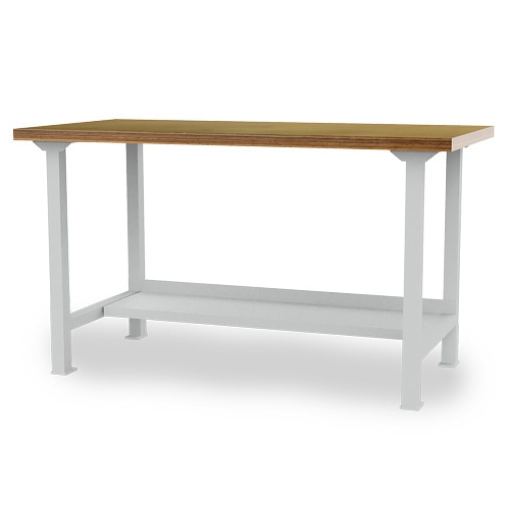 Bedrunka+Hirth Reihenwerkbank, HxBxT 859 x 2.000 x 750 mm, lichtgrau, 1 Ablageboden Produktabbildung: Bedrunka+Hirth Reihenwerkbank, HxBxT 859 x 2.000 x 750 mm, lichtgrau, 1 Ablageboden