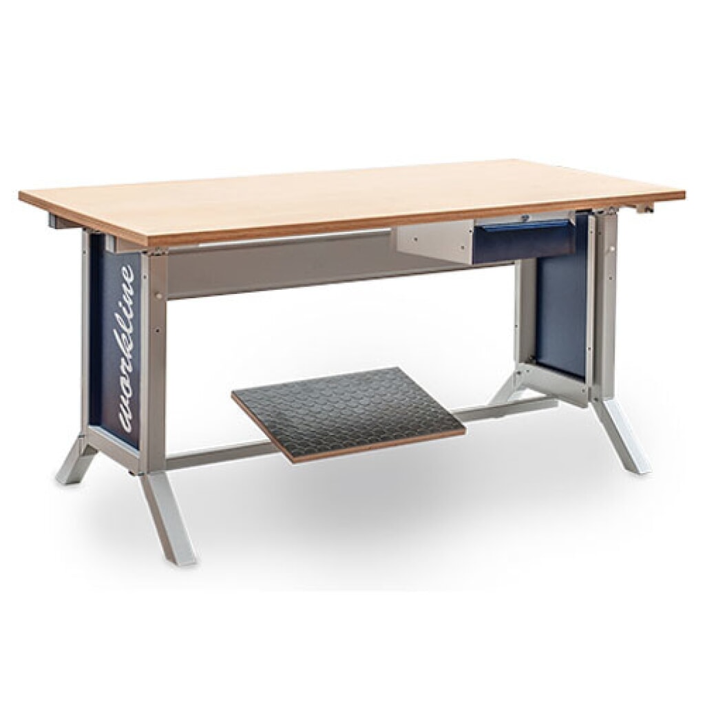 Bedrunka+Hirth Unterbauschrank mit 1 Schublade für Arbeitsplatzsystem Tisch, HxBxT 140 x 370 x 400 mm, enzianblau Produktabbildung Nr. 2: Bedrunka+Hirth Unterbauschrank mit 1 Schublade für Arbeitsplatzsystem Tisch, HxBxT 140 x 370 x 400 mm, enzianblau