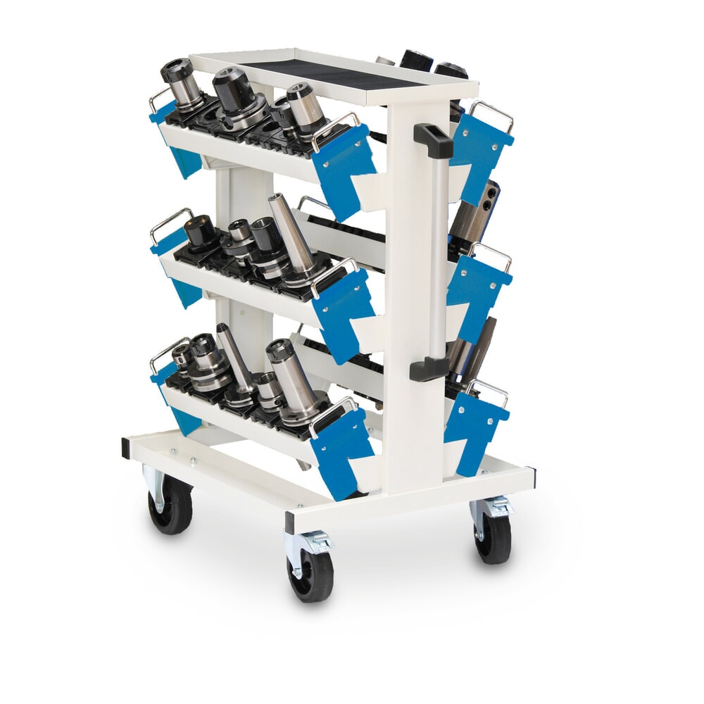 Produktabbildung Nr. 1: Bedrunka+Hirth Werkzeugwagen für CNC-Werkzeuge, HxBxT 950 x 560 x 630 mm, Werkzeugeinsatz HSK A32 (20 Stück)