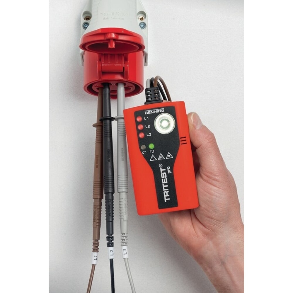 Produktabbildung Nr. 3: BENNING Drehfeldrichtungsanzeiger TRITEST® pro, 400 - 500 V AC