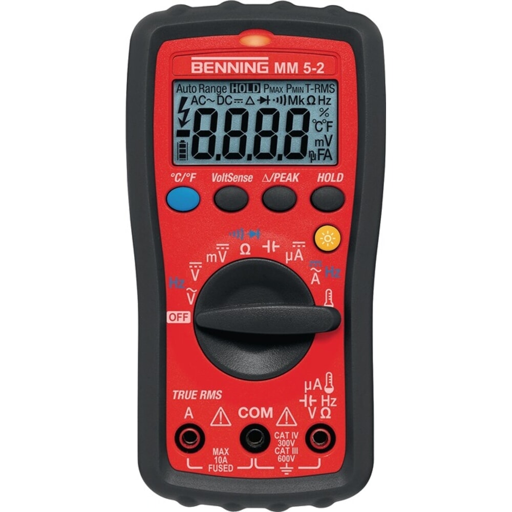 Produktabbildung: BENNING Multimeter MM 5-2 0,1 mV-600 V AC/DC TRUE RMS