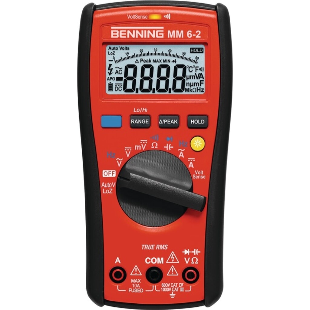 BENNING Multimeter MM 6-2 0,1-1000 V AC/DC TRUE RMS Produktabbildung: BENNING Multimeter MM 6-2 0,1-1000 V AC/DC TRUE RMS