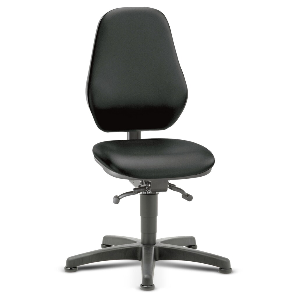 Produktabbildung Nr. 1: bimos Arbeitsdrehstuhl Alpha II, Bodengleiter, schwarz