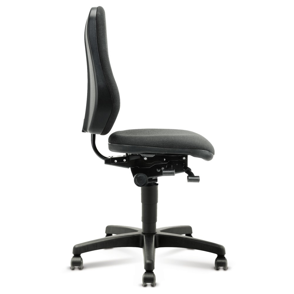 Produktabbildung Nr. 2: bimos Arbeitsdrehstuhl Alpha, Kunstleder, Sitzhöhe 460-640 mm, Rollen, schwarz