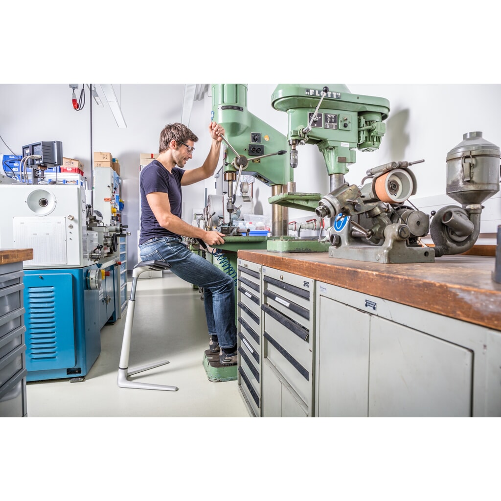 bimos Stehhilfe, Sitzhöhenverstellung 620-850 mm, Integralschaum, Aluminium silber Produktabbildung Nr. 8: bimos Stehhilfe, Sitzhöhenverstellung 620-850 mm, Integralschaum, Aluminium silber