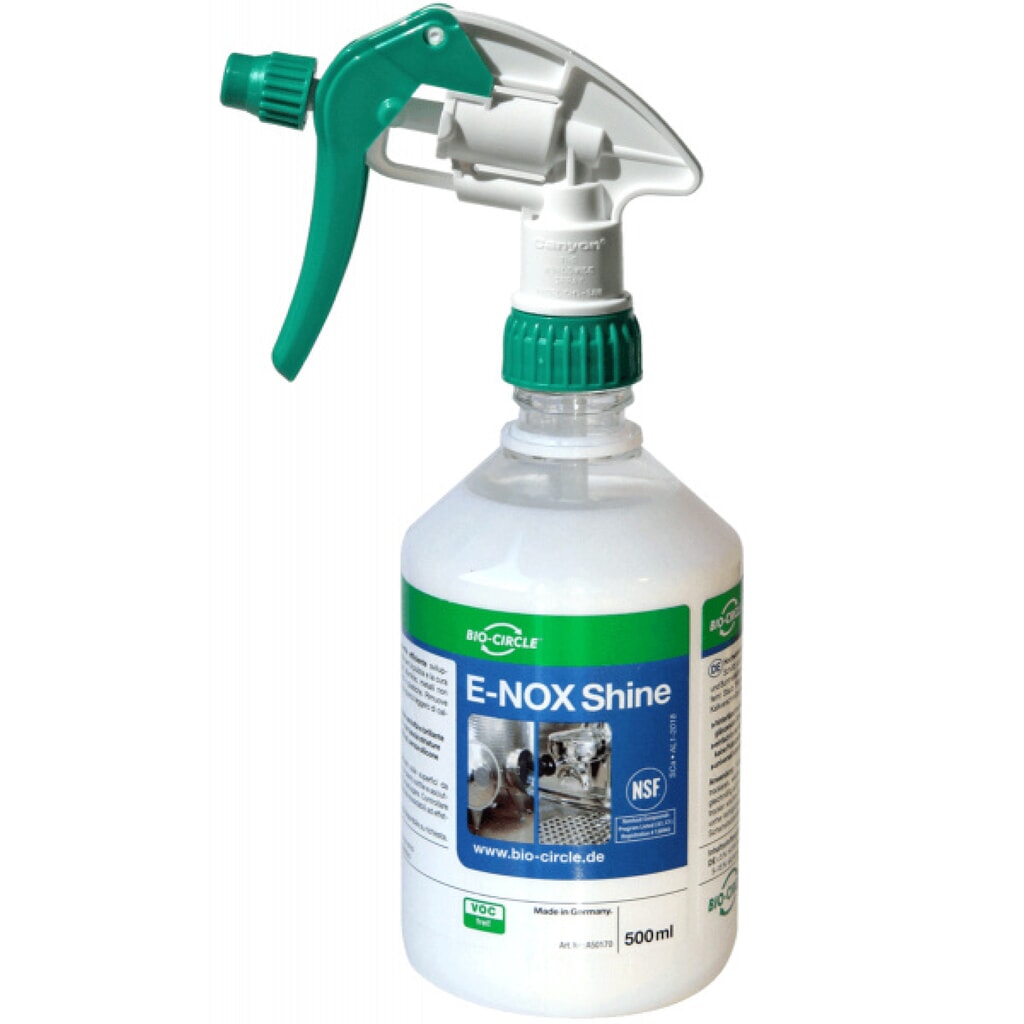 BIO-CIRCLE Edelstahlreinigung und Pflege E-NOX Shine, 20x 500-ml-Handsprayflasche Produktabbildung: BIO-CIRCLE Edelstahlreinigung und Pflege E-NOX Shine, 20x 500-ml-Handsprayflasche