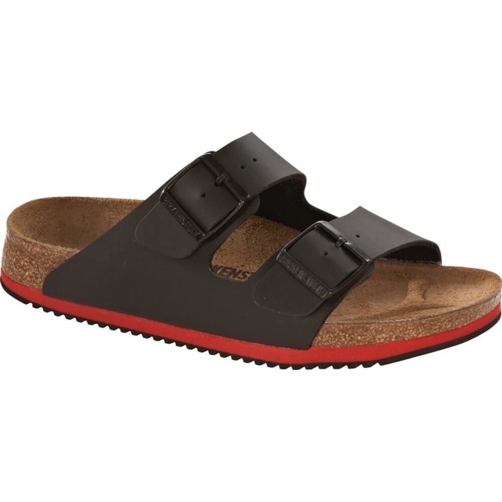 Produktabbildung: BIRKENSTOCK Sandale Arizona Super Grip, Birko Flor, Grösse 44 schwarz, DIN EN ISO 20347