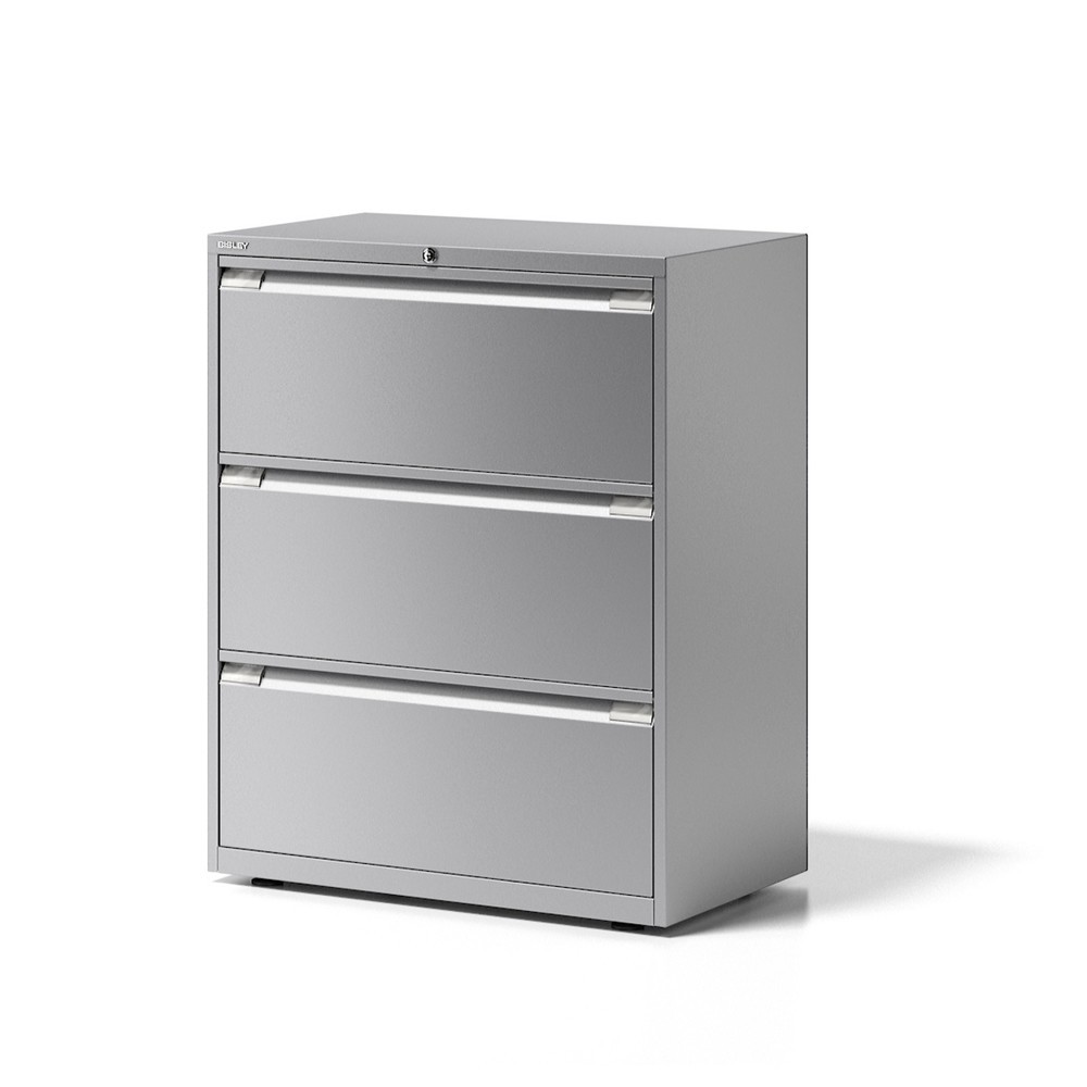Produktabbildung: BISLEY Hängeregisterschrank Essentials, 3 Schubladen, lichtgrau