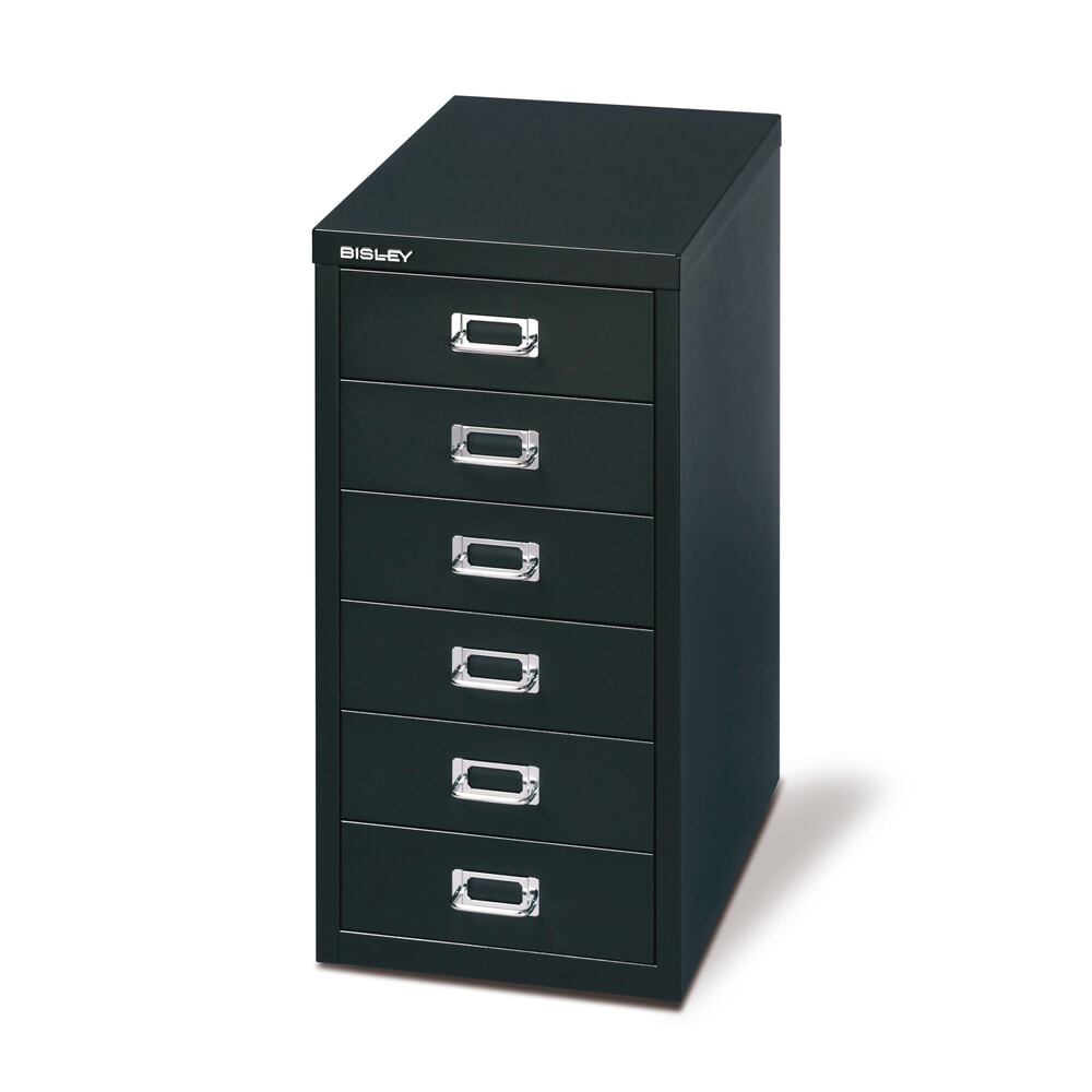 Produktabbildung: BISLEY Schubladenschrank Multidrawer, 6 Schubladen, schwarz